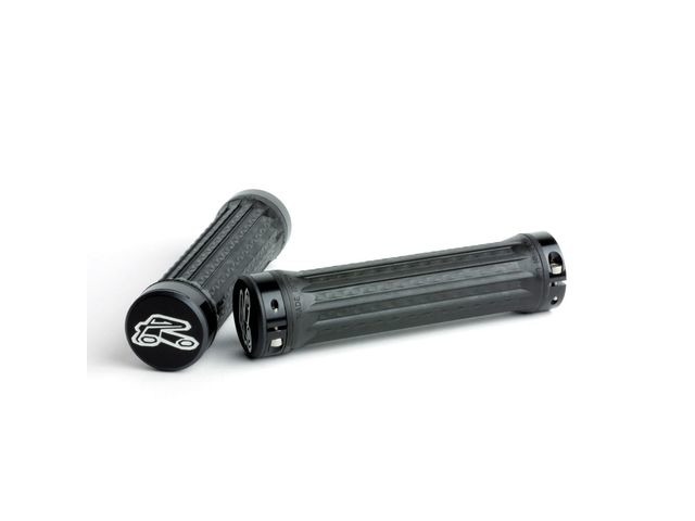 Renthal Traction Lock-On Grips 130mm Black click to zoom image