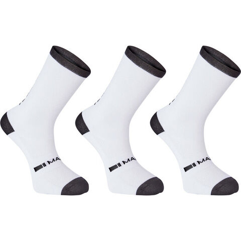 Madison Freewheel coolmax long sock triple pack, white click to zoom image