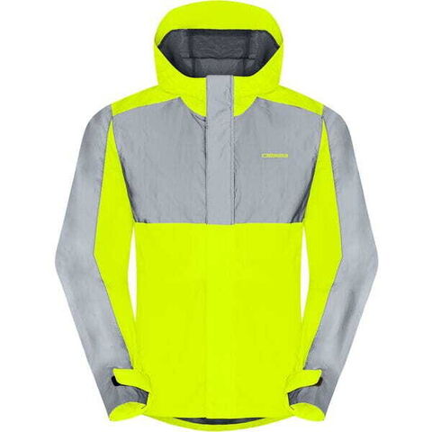 Madison Stellar FiftyFifty Reflective mens wproof jkt - hi-viz yw / silv click to zoom image