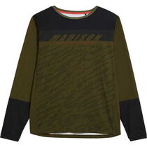 Madison Zenith men's long sleeve thermal jersey - dark olive