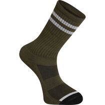 Madison Roam extra long sock - dark olive / grey