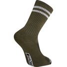 Madison Roam extra long sock - dark olive / grey click to zoom image