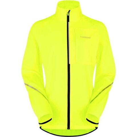 Madison Freewheel women's Packable jacket, hi-viz yellow click to zoom image