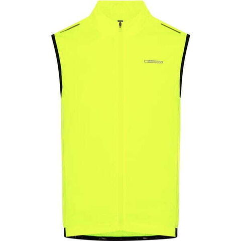 Madison Stellar Reflective windproof men's gilet, hi-viz yellow click to zoom image