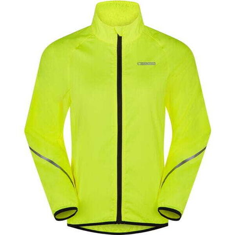 Madison Freewheel youth packable jacket, hi-viz yellow click to zoom image