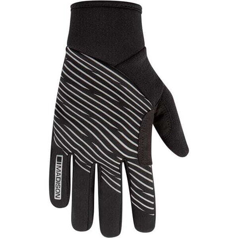 Madison Stellar Reflective Windproof Thermal gloves, black click to zoom image