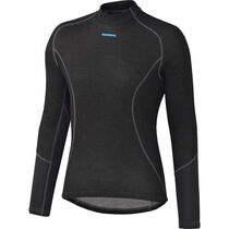 Shimano Clothing W's Breath Hyper Baselayer, Black, Large