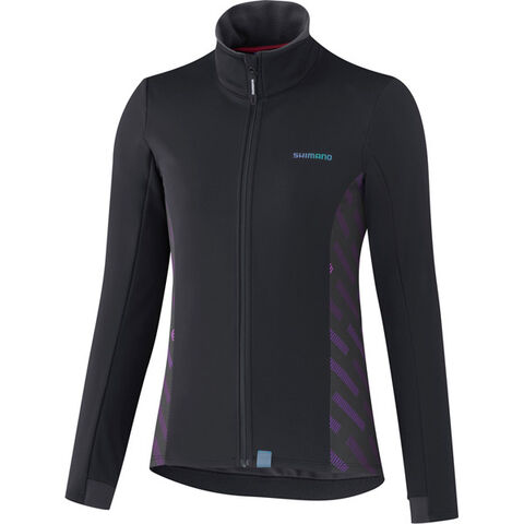 Shimano Clothing Women's Kaede Wind Jacket, Black click to zoom image