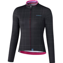 Shimano Clothing Women's Kaede Thermal Jersey, Black