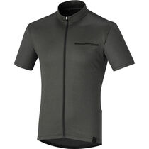 Shimano Clothing Men's Transit Pavement Jersey, Black Denim