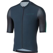 Shimano Clothing Men's, S-PHYRE FLASH Short Sleeve Jersey, Black/Green