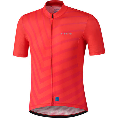 Shimano Clothing Men's Aerolite Jersey, Red click to zoom image