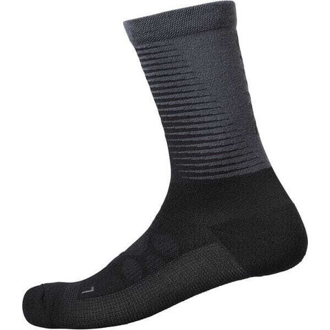 Shimano Clothing Unisex S-PHYRE Merino Socks, Black/Grey click to zoom image