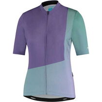 Shimano Clothing Women's, Sumire Jersey, Purple/Green