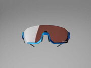 Shimano Clothing Aerolite Glasses, Metallic Blue, RideScape Road Lens click to zoom image