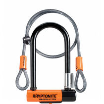 Kryptonite Evolution Mini 7 Dead Bolt Lock with 4ft Kryptoflex Cable with FlexFrame Bracket