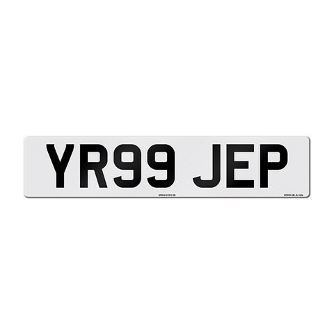 Number Plate Car Standard Oblong Front 520x111mm click to zoom image