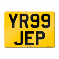 Number Plate 4x4/Trailer Square Rear Plate 284x210mm (to BS AU 145e)