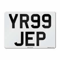 Number Plate 4x4 Square Front Plate 284x210mm (to BS AU 145e)